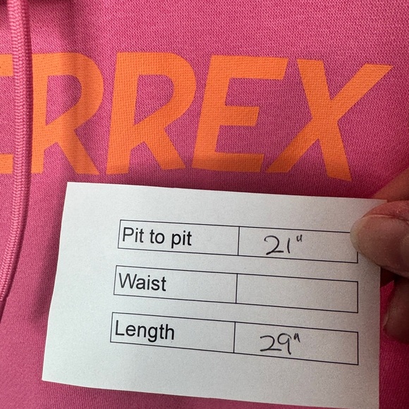 Adidas Terrex Colorblock Hoodie Pink - Picture 12 of 12